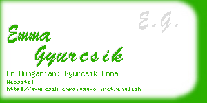 emma gyurcsik business card